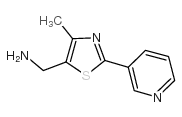 (4-Methyl-2-pyrid-3-yl-1,3-thiazol-5-yl)methylamine structure