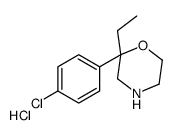 2-(4-chlorophenyl)-2-ethylmorpholine,hydrochloride Structure