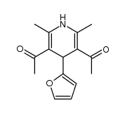 1-(5-acetyl-4-furan-2-yl-2,6-dimethyl-1,4-dihydro-pyridin-3-yl)-ethanone Structure