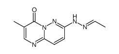 7-ethylidenhydrazino-3-methyl-4-oxo-4H-pyrimido<1,2-b>pyridazine Structure