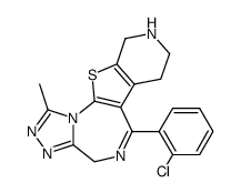 6-(2-chlorophenyl)-11-methyl-2,3,4,5-tetrahydro-8H-pyrido<4',3':4,5>thieno<3,2-f><1,2,4>triazolo<4,3-a><1,4>diazepine Structure