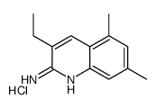 2-Amino-5,7-dimethyl-3-ethylquinoline hydrochloride结构式