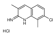 2-Amino-7-chloro-3,8-dimethylquinoline hydrochloride structure