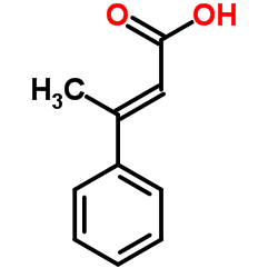 (2E)-3-Phenyl-2-butenoic acid Structure