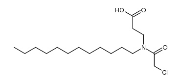 acide (N-dodecyl chloroacetamido)-3 propanoique结构式