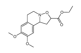 8,9-Dimethoxy-1,5,6,10b-tetrahydro-2H-isoxazolo[3,2-a]isoquinoline-2-carboxylic acid ethyl ester Structure