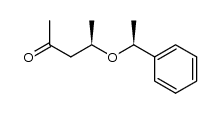 (1S,1'R)-1-(1'-methyl-3'-oxobutoxy)-1-phenylethane Structure