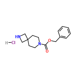 Benzyl 2,7-diazaspiro[3.5]nonane-7-carboxylate hydrochloride (1:1)结构式