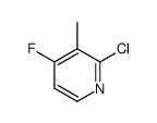 2-氯-4-氟-3-甲基吡啶结构式