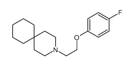 3-[2-(p-Fluorophenoxy)ethyl]-3-azaspiro[5.5]undecane structure