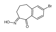 2-bromo-6-(hydroxyimino)-6,7,8,9-tetrahydro-5H-benzo[7]annulen-5-one Structure