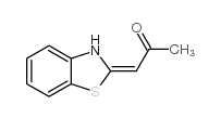 2-Propanone,1-(2(3H)-benzothiazolylidene)-,(E)-(9CI) structure