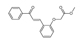 [2-((E)-3-Oxo-3-phenyl-propenyl)-phenoxy]-acetic acid methyl ester结构式