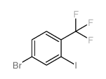 4-Bromo-2-iodo-1-(trifluoromethyl)benzene structure