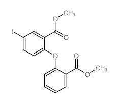 5-碘-2-[2-(甲氧基羰基)苯氧基]苯甲酸甲酯结构式