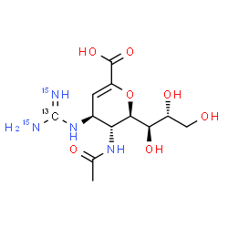 Zanamivir-13C,15N2 structure