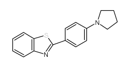 2-(4-Pyrrolidin-1-yl-phenyl)-benzothiazole结构式