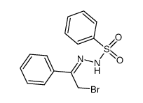 2-bromo-1-phenylethanone phenylsulfonylhydrazone Structure