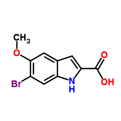 6-Bromo-5-methoxy-1H-indole-2-carboxylic acid Structure