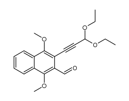 3-(3,3-diethoxyprop-1-ynyl)-1,4-dimethoxynaphthalene-2-carbaldehyde Structure