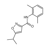 5-Isopropyl-isoxazole-3-carboxylic acid (2,6-dimethyl-phenyl)-amide结构式