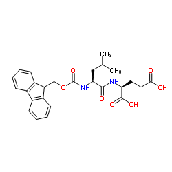 N-[(9H-Fluoren-9-ylmethoxy)carbonyl]-L-leucyl-L-glutamic acid Structure