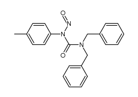 3,3-Dibenzyl-1-(4-tolyl)-1-nitrosourea Structure