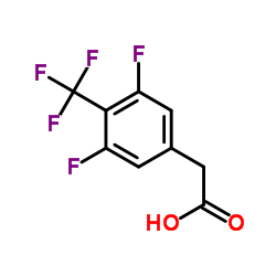 3,5-DIFLUORO-4-(TRIFLUOROMETHYL)PHENYLACETIC ACID structure