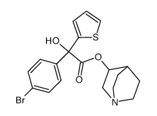 quinuclidinyl-2-thienyl-4-bromobenzilate结构式