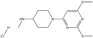 1-(6-Methoxy-2-(Methylthio)pyriMidin-4-yl)-N-Methylpiperidin-4-aMine hydrochloride structure