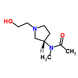 N-[(3S)-1-(2-Hydroxyethyl)-3-pyrrolidinyl]-N-methylacetamide结构式