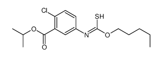 propan-2-yl 2-chloro-5-(pentoxycarbothioylamino)benzoate Structure