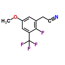 [2-Fluoro-5-methoxy-3-(trifluoromethyl)phenyl]acetonitrile structure