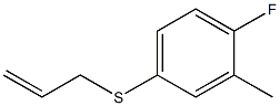 1-fluoro-2-methyl-4-prop-2-enylsulfanylbenzene结构式