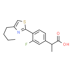 3-Fluoro-α-methyl-4-(4-butyl-2-thiazolyl)benzeneacetic acid picture