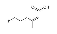 (Z)-6-iodo-3-methylhex-2-enoic acid Structure