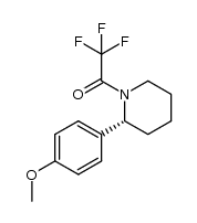 (R)-N-trifluroacetyl-2-(4-methoxyphenyl)piperidine Structure