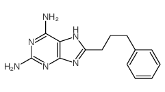 9H-Purine-2,6-diamine,8-(3-phenylpropyl)- structure