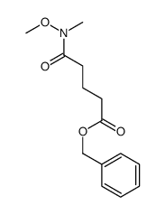 5-[甲氧基(甲基)氨基]-5-氧代戊酸苄酯结构式