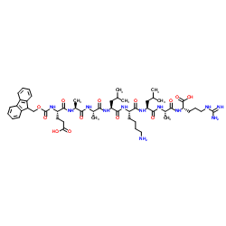 (Fmoc-Glu70,Ala71.72,Lys74)-C3a (70-77) structure