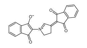 1-(1,3-dioxo-indan-2-yl)-4-(1,3-dioxo-indan-2-ylidene)-3,4-dihydro-2H-pyrrolium betaine结构式