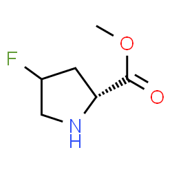 D-Proline, 4-fluoro-, methyl ester (9CI) structure