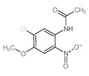 N-(5-氯-4-甲氧基-2-硝基苯基)乙酰胺结构式