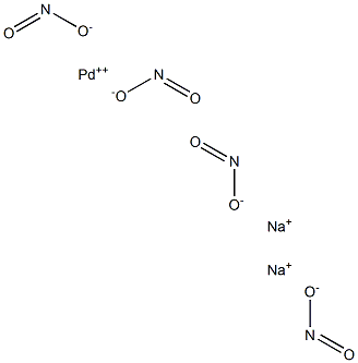 disodium tetrakis(nitrito-N)palladate(2-)结构式