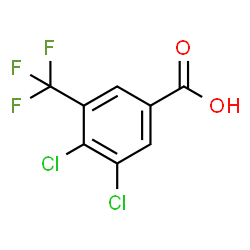 3,4-二氯-5-(三氟甲基)苯甲酸结构式