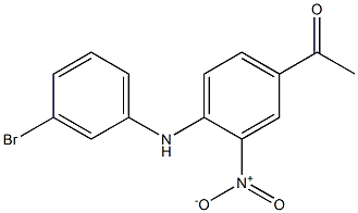 1-(4-(3-bromophenylamino)-3-nitrophenyl)ethanone Structure