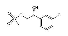 (R)-(-)-1-(3-chlorophenyl)-1,2-ethanediol-2-methanesulfonate Structure