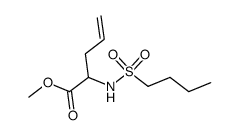 methyl D,L-2-[(butanesulfonyl)amino]-4-pentenoate结构式