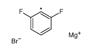 magnesium,1,3-difluorobenzene-2-ide,bromide Structure