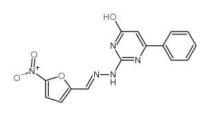 5-Nitro-2-furaldehyde 4-hydroxy-6-phenyl-2-pyrimidinylhydrazone picture